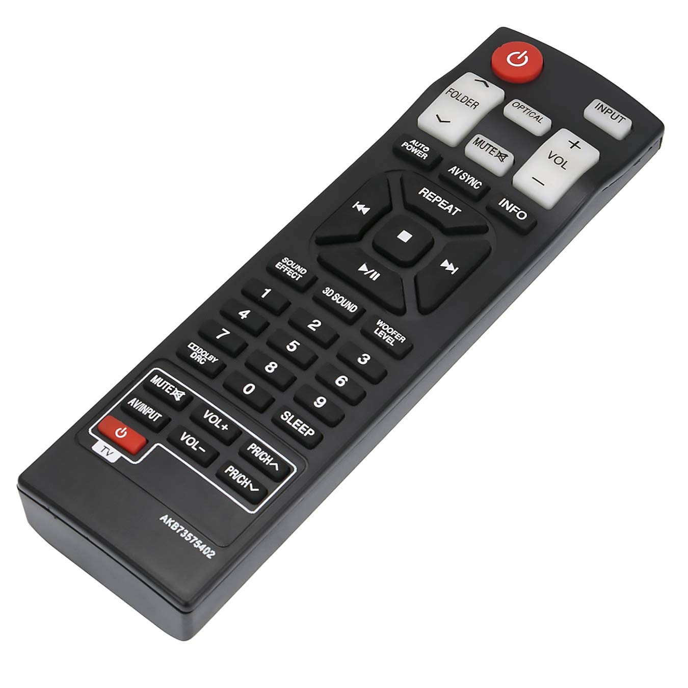 VINABTY AKB73575402 Replacement Remote Control Fit for LG Home Theater Soundbar Speaker System NB2420A NB2520A NB2530A NB3520A NB3530A NB3730A NB3531A NB3532A NB4530A NB4530B NB4532B NB4540 NB5540