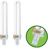 PL13-A-FFP 13W Replacement Light Bulb with Magnetic Ballast, Type A,2 Pack | Replace for Ottlite Lamps Purchased Before 2008,13W Type A Light Bulb,5500K Bright Natural Daylight GX23 Base