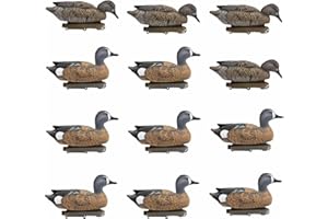 Final Approach HD Blue-Winged Teal Floater Duck Decoys, 12 Pack