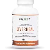 ADAPTOHEAL Liverheal Liver Support Milk Thistle, Turmeric (180 Caps) | 23-Herb Blend Traditionally Used to Support Liver Function - with Milk Thistle &amp; Turmeric