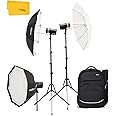 Godox AD300 Pro Photography Lighting Kit, 2.4G TTL 1/8000s HSS Strobe Light Photography Kit, 0.01-1.5S Recycle Time, 320 Full Power Studio Lighting Kit, Expand Your Capability with Ease(AD300Pro Kit)