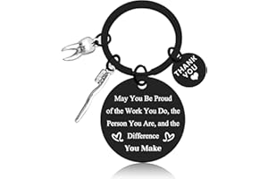 VADAKA Dentist Gifts Dental Gift Thank You Keychain for Dentists Dental Assistant Dentist Graduation Gift Dentist Physician Appreciation Gift Future Dentist Gift Retirement Jewelry Christmas Birthday Gift