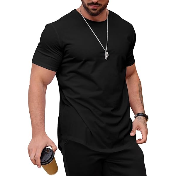 GYM REVOLUTION Men's Raglan Workout Gym Muscle Fitness Athletic T Shirts Black M For Sale | Las - View #3