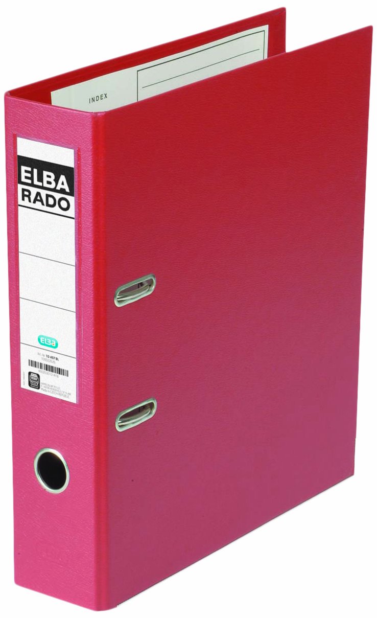 Elba “Rado Plast” Ring Binders A4 PVC A4, Wide (20 Items) breit (20 Stück) red