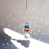 H&D Rainbow Sun Catcher Crystal Ball Prism Pendant for Home Decor view 4