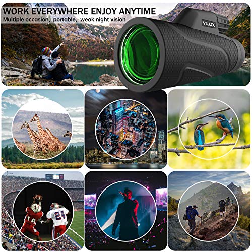 VILUX Monocular Telescope High Power 12x42 Monoculars for Adults Kids
