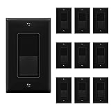 ENERLITES Decorator Paddle Rocker Light Switch with