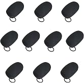 Heletul Aviation Headset Noise Cancelling Mic Cover For David Clark and Pilot Headphones, Flight Helmet Microphone Foam Cover, Comtac Windscreen Replacement, Boom Mic Windscreen Sock Flight (10Pack)