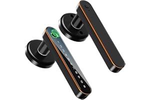 IRONZON Fingerprint Door Lock Biometric Door Lock with Keypad with Handle for Home Hotel Office Apartment Bedroom