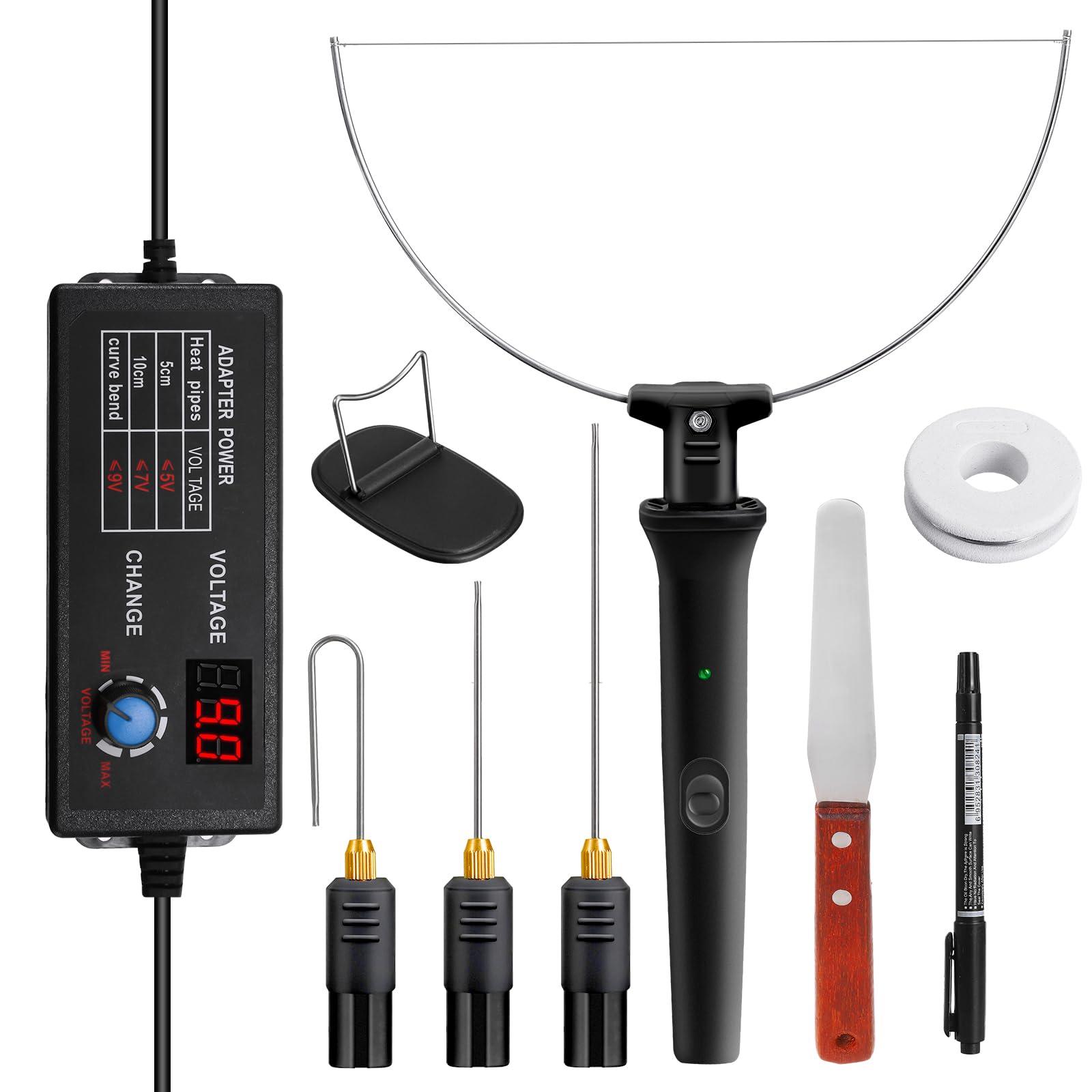 Photo 1 of **INCOMPLETE** Hot Foam CutterFoam Cutter Electric Cutting Machine Pen Tools Kit With 110-240V/0-28W Digital Voltage Controller Electric Cutting Machine Pen Tools