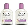 Lacto Calamine Face Moisturizing Lotion for Oily Skin | Controls Excess Oil & Unclogs Pores | Mattifying Shine-Free Formula | Hydrating & Non-Greasy | 4.06 Fl Oz/120ml (Pack of 2)