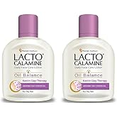 Lacto Calamine Face Moisturizing Lotion for Oily Skin | Controls Excess Oil &amp; Unclogs Pores | Mattifying Shine-Free Formula | Hydrating &amp; Non-Greasy | 4.06 Fl Oz/120ml (Pack of 2)