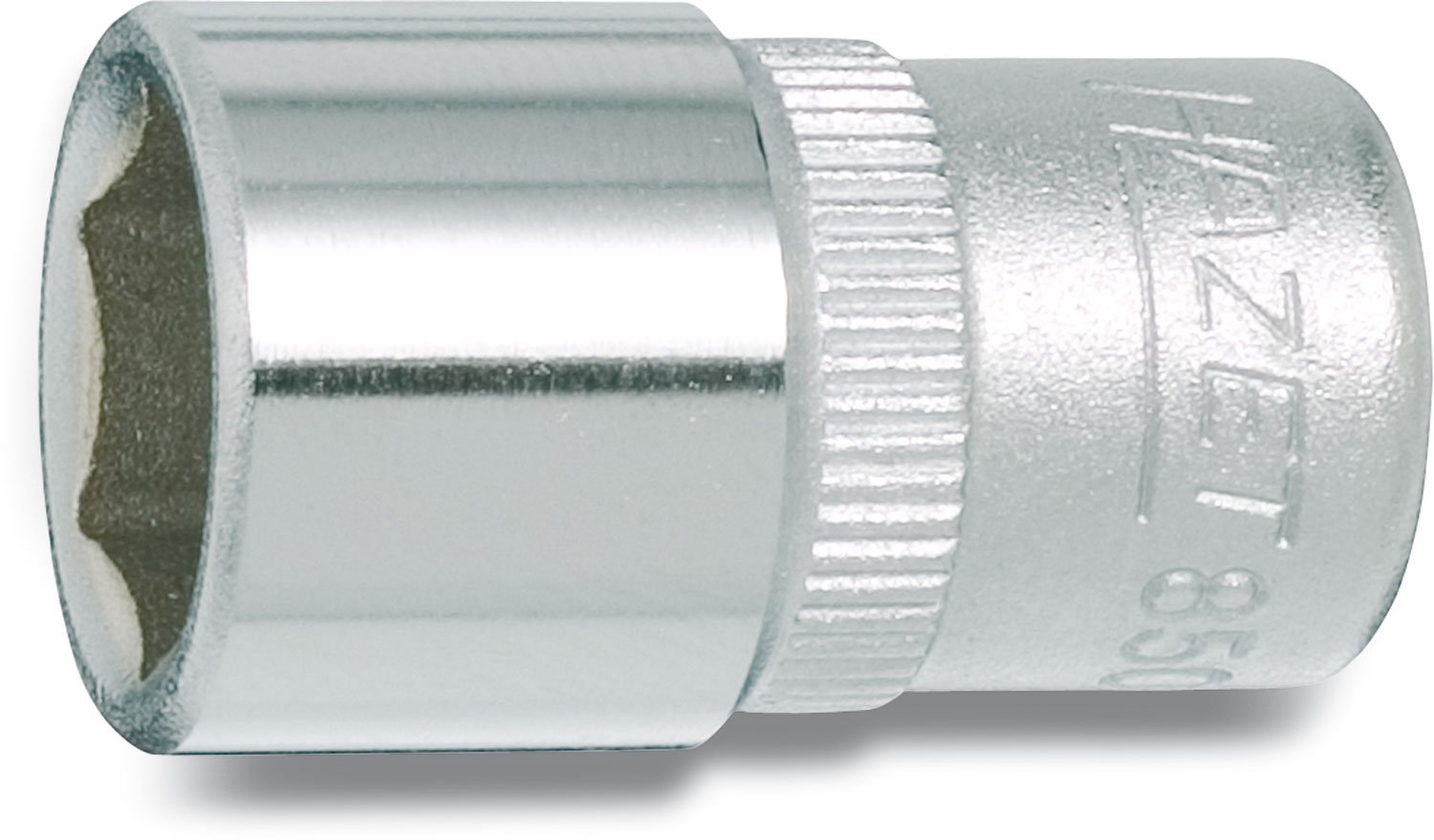 HAZET 850-5.5 25 mm 6-Point Hexagon Traction Profile Socket - Chrome-Plated/Polished