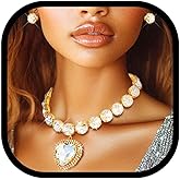 Zoestar Rhinestone Necklace Jewelry Set Heart Pendant Crystal Necklaces with Earrings Jewelry for Women