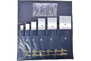 WFLNHB 6Pcs Adjustable Parallel Set 3/8 Inch - 2-1/4 Inch Accuracy Parallels Measurement Fit for Layout Inspection Stop Work Set - Up Etc