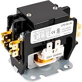 BlueStars 2-Pole 30A 240VAC Coil Contactor UL Listed | For C230C relays, air conditioners, heat pumps and refrigeration systems, exact replacement design.