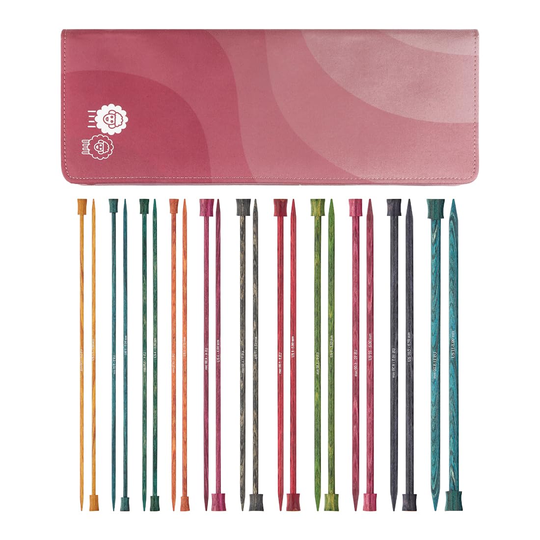 KnitPro Dreamz Grande Single Pointed Needle Set 10" (25cm) | 11 Sizes (3mm to 8mm)