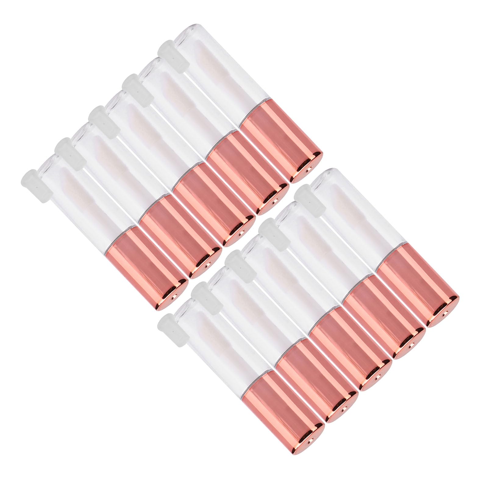 Yinhing Lip Gloss Container, 10pcs 1.2ml Lip Gloss Tube DIY Small Lipstick Tube Cosmetic Container with Plug,Lip Gloss Lip Oil Mini Trial Pack