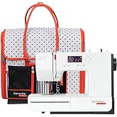 Bernette b37 Sewing Machine with Quilting Kit, Includes Free Tote Bag | LCD Display, LED Light, 50 Stitches, Built-in Needle Threader | For Beginners to Pros