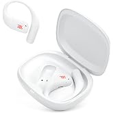 JBL Endurance Zone - True Wireless Open-Ear Sport Headphones (White/Orange) | JBL OpenSound technology, IP68 Waterproof/Dustproof, Up to 32-Hour Playtime (8Hrs Buds + 24Hrs Case) with Quick Charge