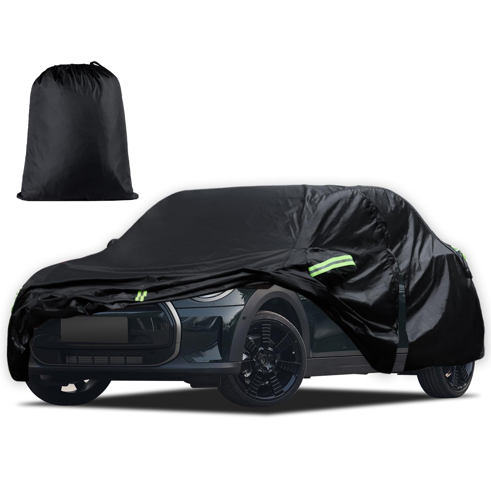 Photo 1 of Car Cover Custom Fit for 2014-2025 Mini Cooper/Cooper S/Hardtop/Clubman/Countryman 4 Door, Waterproof All Weather Full Exterior Cover Rain Sun Protector with Door Zipper