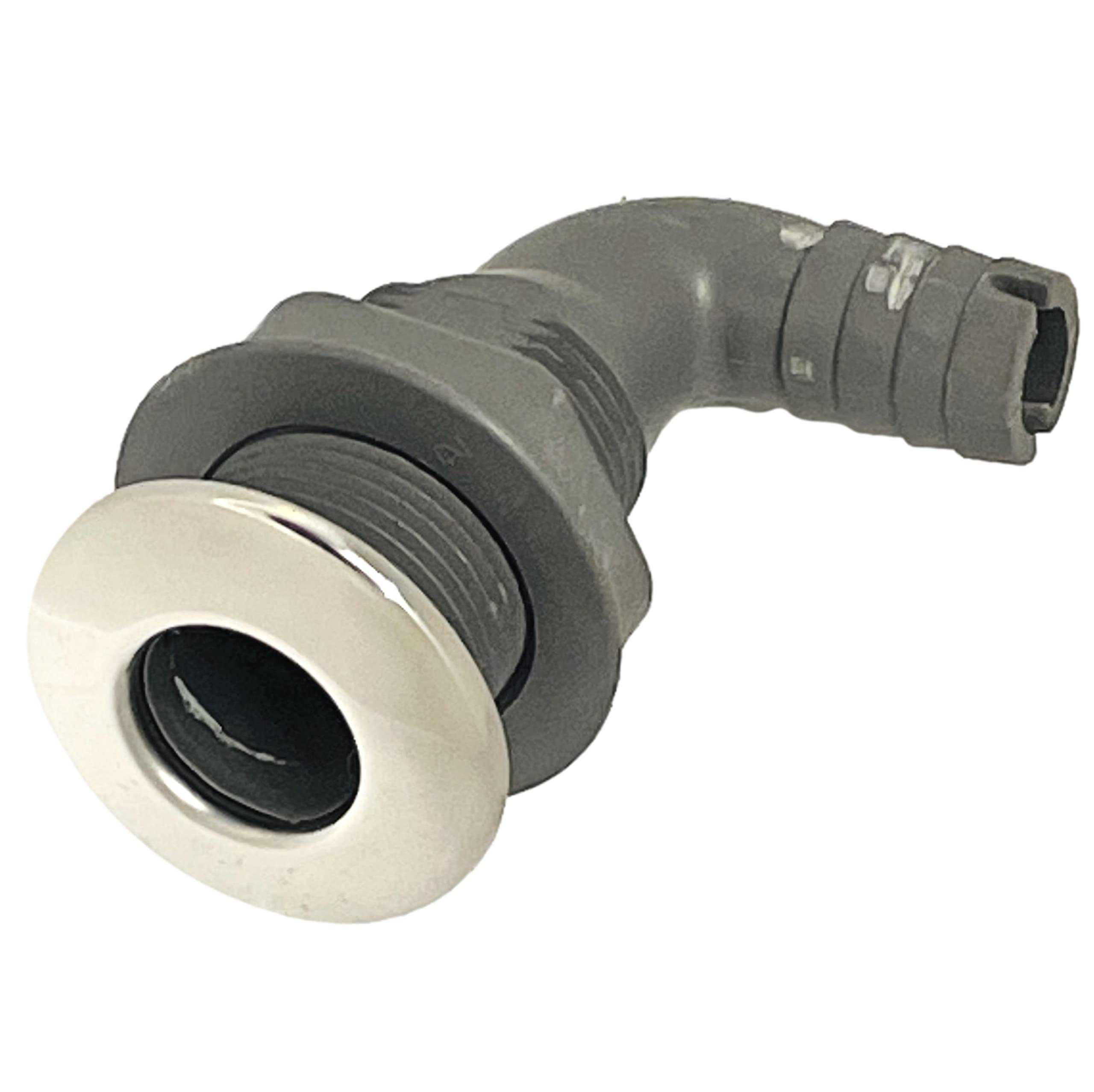 Taskar Thru-Hull Bilge Skin Fitting 3/4" 19mm Elbow Boat Marine Stainless Steel Drain Plug