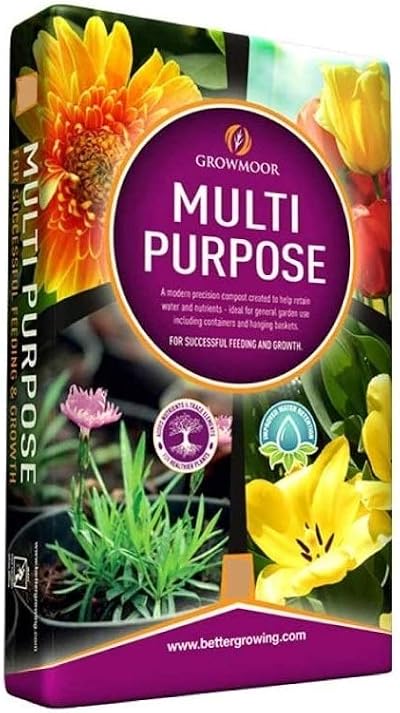 GROWMOOR Multi Purpose Compost 20L Bag Garden Soil Potting Mix