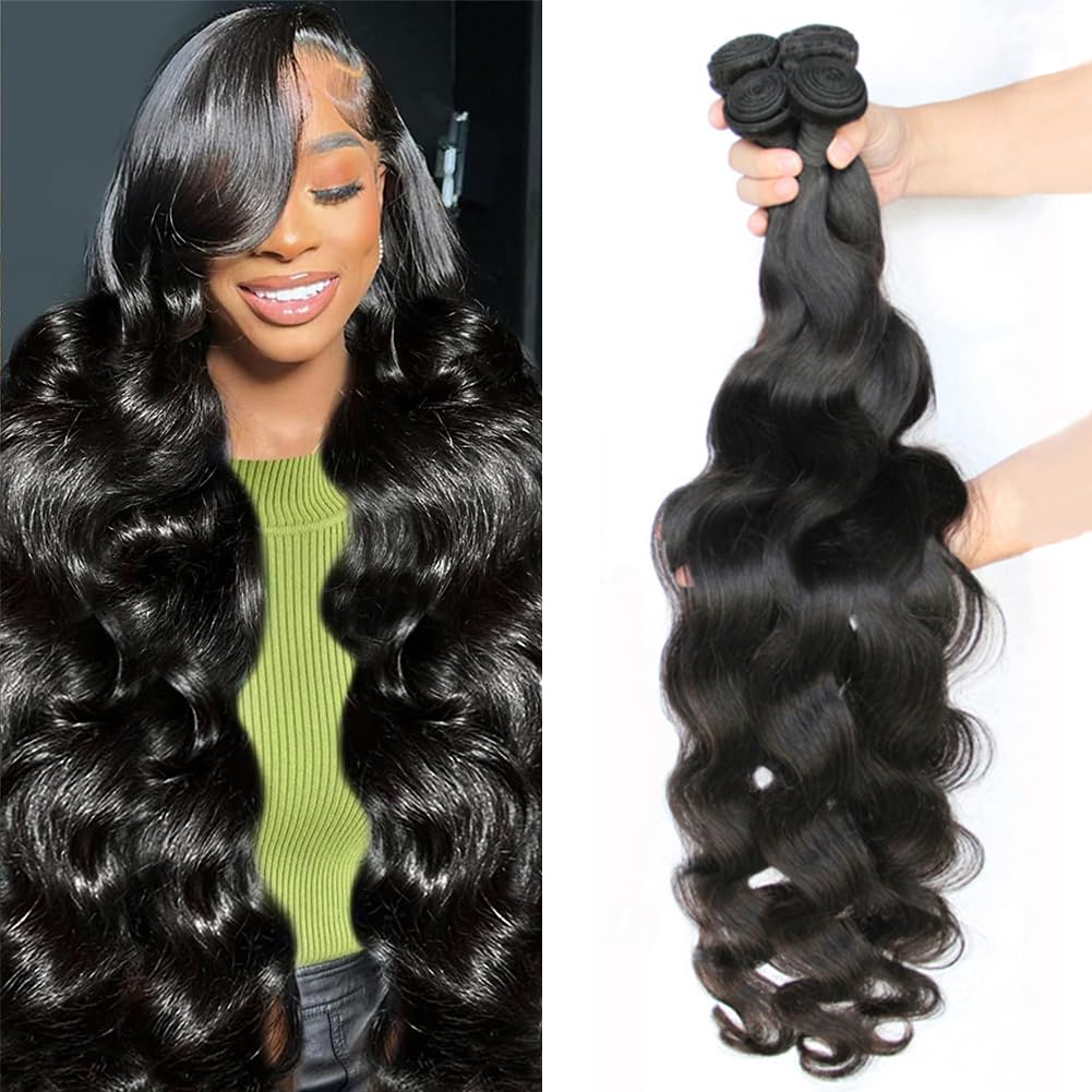 Seekomi Body Wave Bundles Human Hair 12A Brazilian