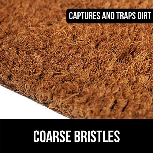 Gorilla Grip Natural Coco Coir Door Mat, Thick Durable Doormat for