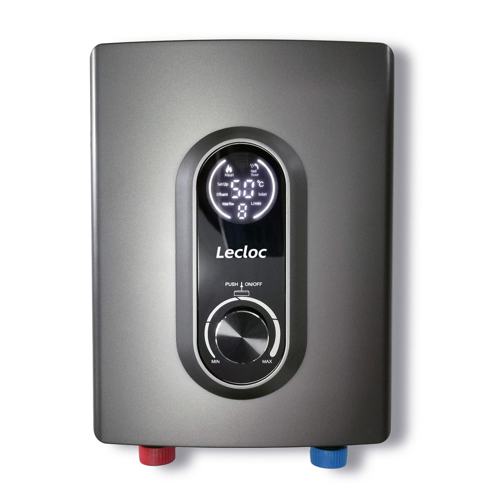Photo 1 of LECLOC 6kW 240V Tankless Instant Hot Water Heater for Kitchen or Bathroom Sink, Enlarged LED Digital Display, Knob Control, Multi-protection, IPX4, 30-55? On Demand Point of Use Electric Water Heater