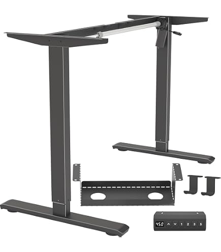 Roboticious Electric Standing Desk Frame - Adjustable Height, 225 Lbs Capacity, Memory Settings - View #11