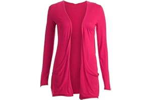 Loxdonz Kids Girls Boyfriend Cardigan Open Front Casual Long Sleeve Fashion Top with Pockets Age 5-13 Years