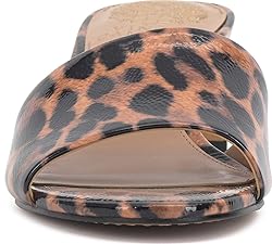 Vince Camuto Women's Linanna Heeled Sandal, Leopard