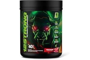 BULL Nutrition 12 STRONG – Pre-Workout Powder with Glycerol, L-Citrulline, Beta- Alanine, and Creatine Supplements for Muscle