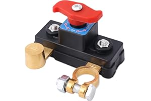 Car Battery Cut Off Switch, Pure Copper High Conductivity Battery Disconnect Switch Stable Transmission for Car Truck Boat RV