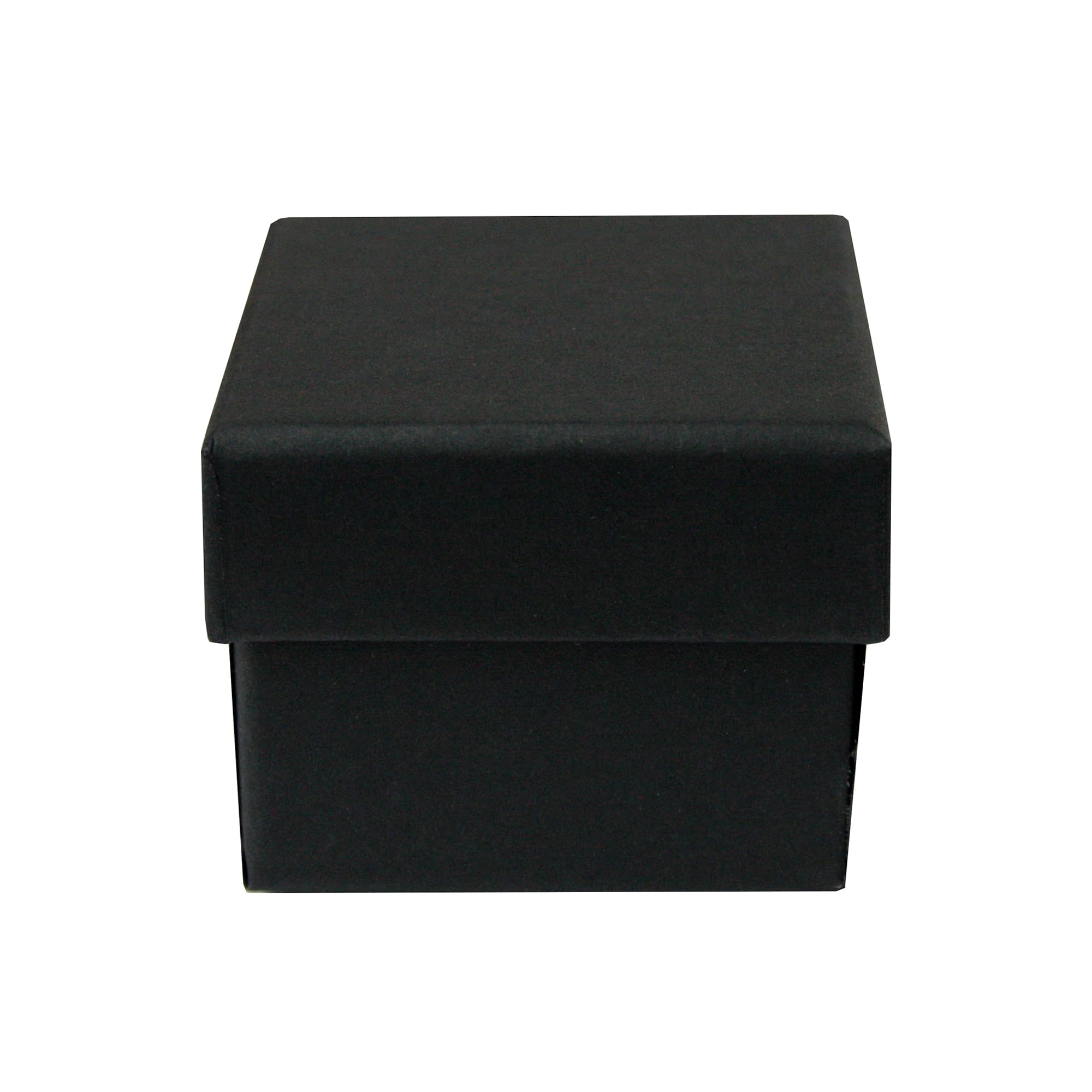 Emartbuy Set of 24 Black Square Cardboard Jewellery Ring Boxes, Gift Box for Anniversaries, Weddings, Birthdays Size - 5 cm x 5 cm x 4 cm