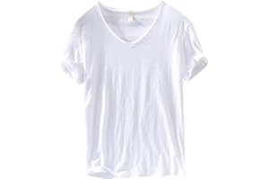 Linen Cotton Tshirts for Men V Neck Short Sleeve Shirt Solid Color Breathable Tees Blouses Summer Casual Tops Clothes