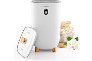 COSTWAY Large Towel Warmer for Bathroom, 35L Towel Heater & Dryer Combo with Fragrant Disc Holder, Blanket Warmer with Timer, Auto Shut Off, Fits 4 Oversized 45" x 70" Towels, Bathrobes & PJ's