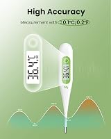 Femometer Digital Thermometer 2 Pack Oral/Rectal/Underarm Safe Accurate view 5