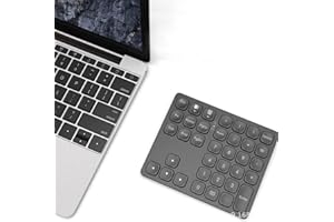 Bluetooth Numeric Keypad,Wireless Number Pad Data Entry,36 Keys Rechargeable Portable Multi-Function Numpad Connects 2 Device