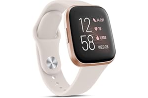 Vancle Silicone Bands Compatible with fitbit versa 2 watch bands women men, Soft Breathable Sport Replacement Wristbands for Fitbit Versa 2 / Fitbit Versa/Versa Lite/Versa SE