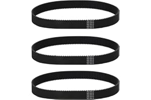HB-PARTS AC-0815 Air Compressor Belt for Dewalt Devilbiss Porter Cable Makita Sears Craftsman Air Compressor Timing Belt CAC-1311 CAC-1342 (3/Pack), Black