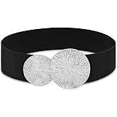 BAOKELAN Women Wide Stretchy Waist Belts Elastic Cinch Belt for Dresses