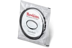 Hawkins Rubber Gasket Sealing Ring for 2-4 L Pressure Cookers (Black) - Set of 2