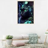 Tomoyuki 5D Diamond Art Kit Black Cat Diamond Painting DIY Pictures view 6