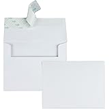 A2 Invitation Envelopes with Self Seal Closure, 4-3/8" x 5-3/4", 24lb White, Quarter Fold Sized Envelopes Ideal for Invitatio