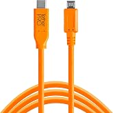 TetherPro USB-C to 2.0 Micro-B 5-Pin | 5Gbps Gen 1 | Fast Reliable Data Transfer | For Photographers &amp; Digital Techs | Weather-Resistant Durable Design