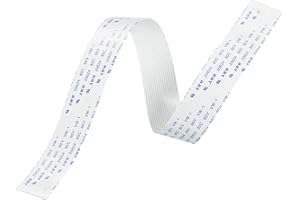 MECCANIXITY Flexible Flat Cable Extension Ribbon Cables 16 Pins 1.0mm Pitch 300mm for 3D Printer, DIY, Camera, Screen and DVD