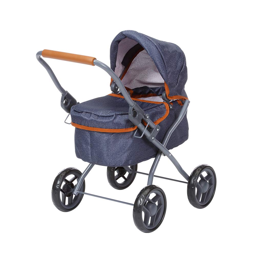 KNORRTOYS.COM 63330 Doll's pram, Gray, 56 x 35 x 56 cm