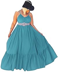 Women's Sexy Spaghetti Strap Sleeveless Ruffle Hem